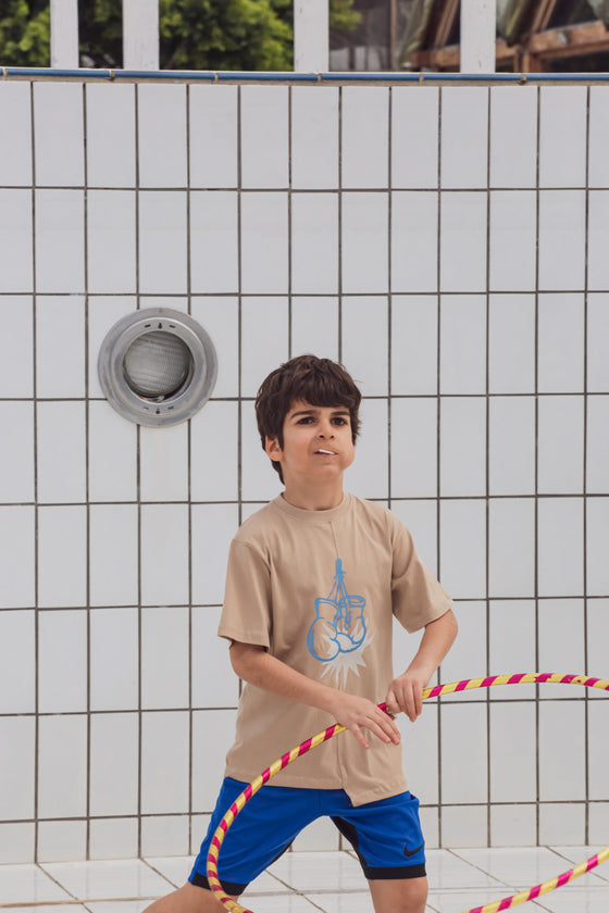 Boxing Beige T Shirt