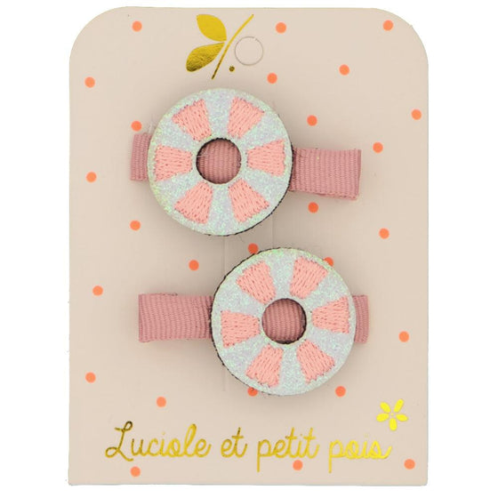 Buoy hair clips - Pink (pair) - My Little Thieves