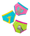 3 Piece Organic Potty Training Pants Set - Girls - Safari Friends