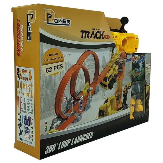 Ejection DIY Track Set & Colour Changing Car - 62pcs - My Little Thieves