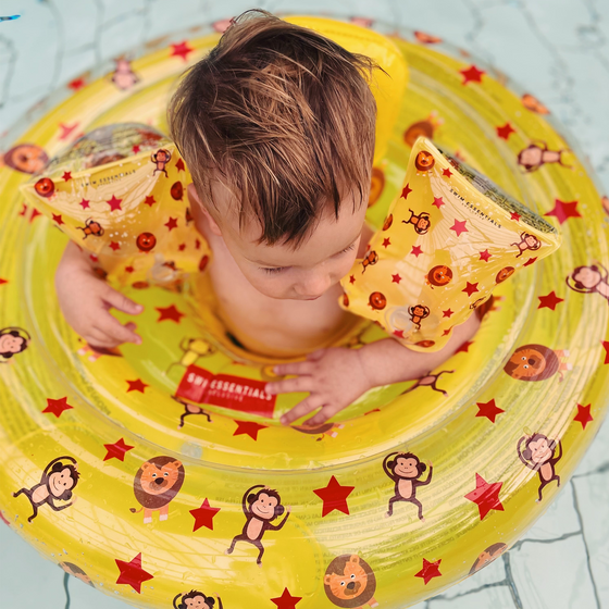 Yellow Circus printed Baby Swimseat 0-1 year