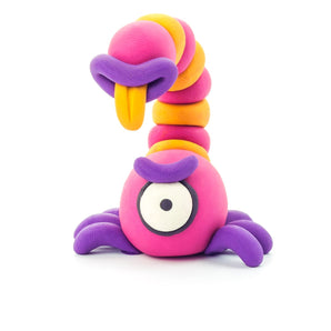 DIY Aliens: Burger, Trio, Scorpio Plastic Creative Modelling Air - Dry Clay For Kids 6 Cans - My Little Thieves