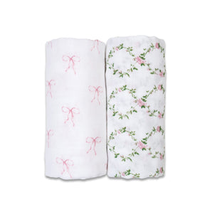 2-pack Cotton Swaddles-Patterns