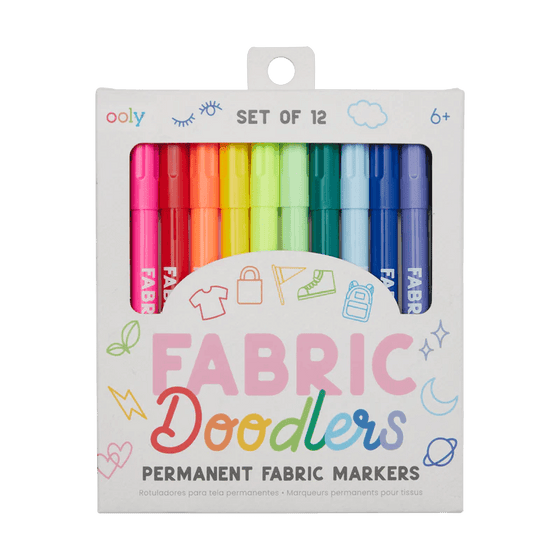 Fabric Doodlers Markers - Set of 12 - My Little Thieves