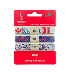 FIFA Fabric Fashionable Qatar 2022 World Cup Country Nylon bracelet - USA - My Little Thieves