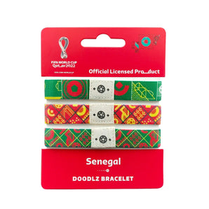 FIFA Fabric Fashionable Qatar 2022 World Cup Country Team Nylon bracelet - SENEGAL - My Little Thieves