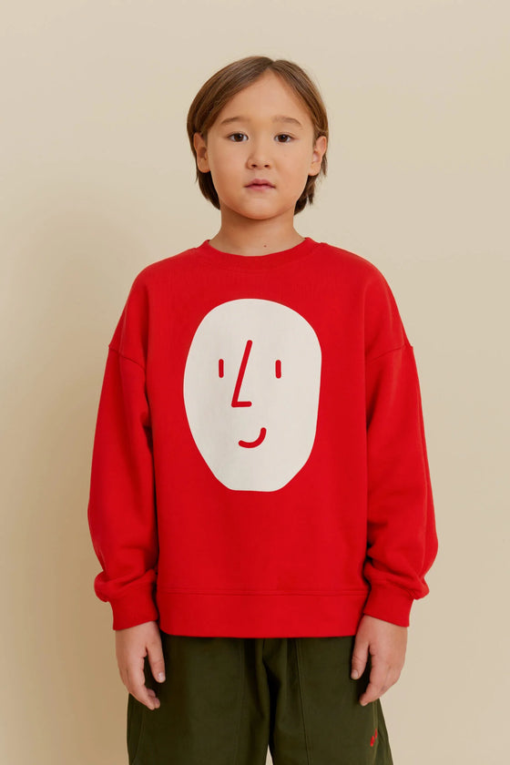 Potato Face Kid’s Sweatshirt - Red