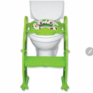 Frog shape Cushion Potty seat with Ladder - Green - My Little Thieves