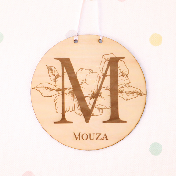 Personalized Wooden Initial Name Sign