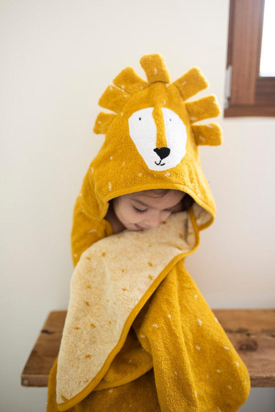 Hooded towel (75cm x 75cm) Mr. Lion - My Little Thieves