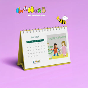 I'm a Hero Personalized Desk Academic Calendar from Sept 2024 - Aug 2025 - My Little Thieves