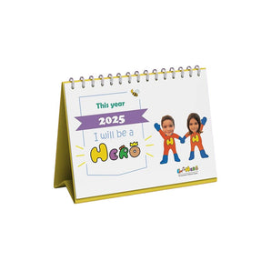 I'm a Hero Personalized Desk Academic Calendar from Sept 2024 - Aug 2025 - My Little Thieves