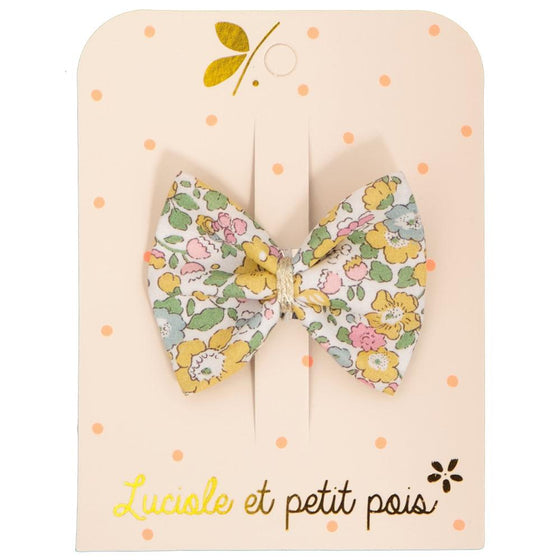 Liberty Betsy Ann Lemon Bowtie Hair Clip - My Little Thieves