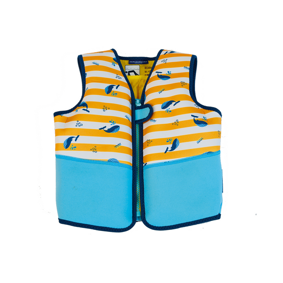 Yellow-White Whale Swimming Vest - 3-6 years 18-30 kg