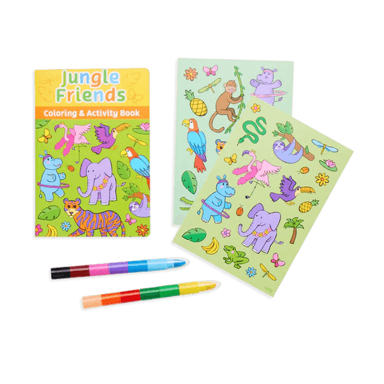 Mini Traveler Coloring & Activity Kit - Jungle Friends - My Little Thieves