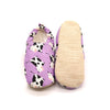 Non-Slip Moccasins - Purple Cow