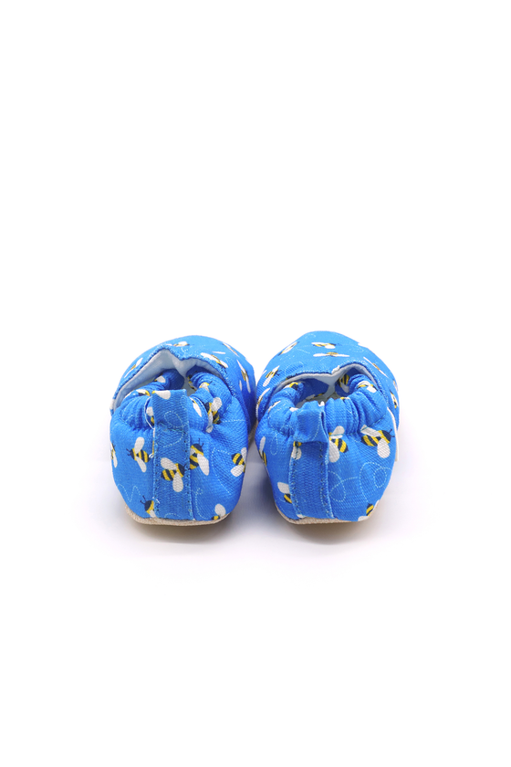 Non-Slip Moccasins - Bee Happy