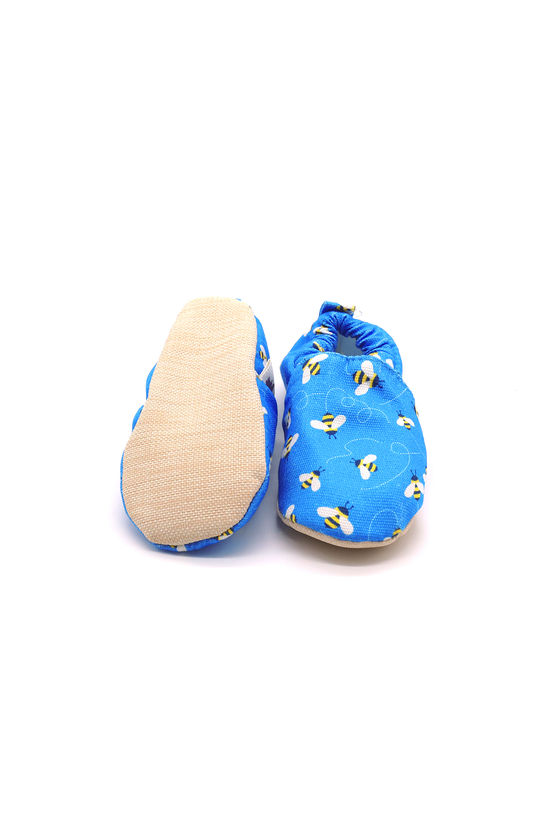 Non-Slip Moccasins - Bee Happy