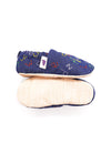 Non-Slip Moccasins - Denim Alphabet