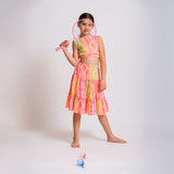 Multicolored Geometric Top & Skirt Set - My Little Thieves
