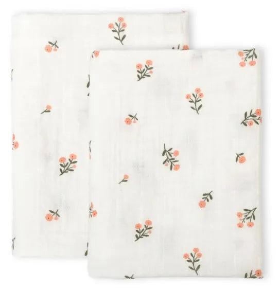 Muslin Cloth Set of 2 - Little Flowers - My Little Thieves