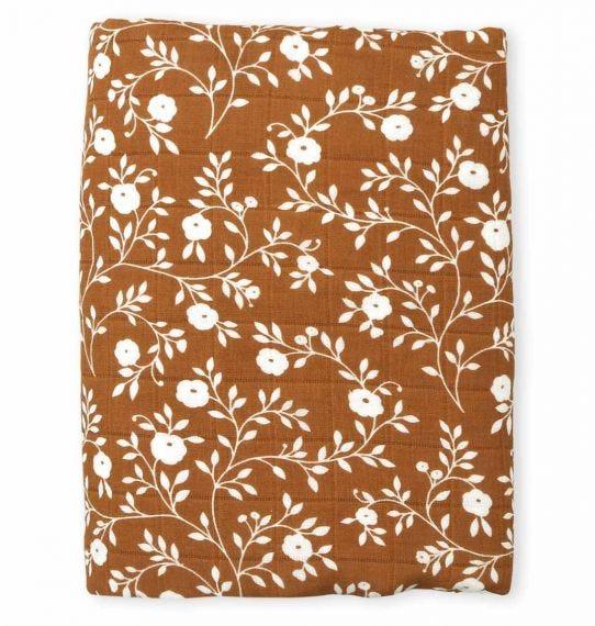 Muslin Cloth XL Blossom - Caramel - My Little Thieves