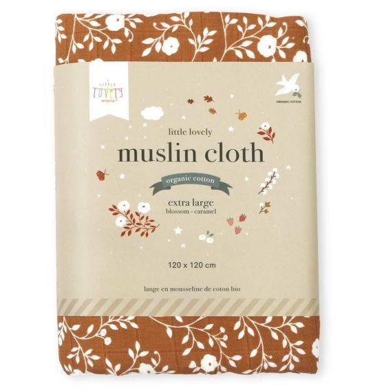 Muslin Cloth XL Blossom - Caramel - My Little Thieves