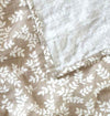 Muslin Cloth XL Leaves - Taupe - My Little Thieves