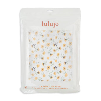 Muslin Crib Sheet - Vintage Floral - My Little Thieves