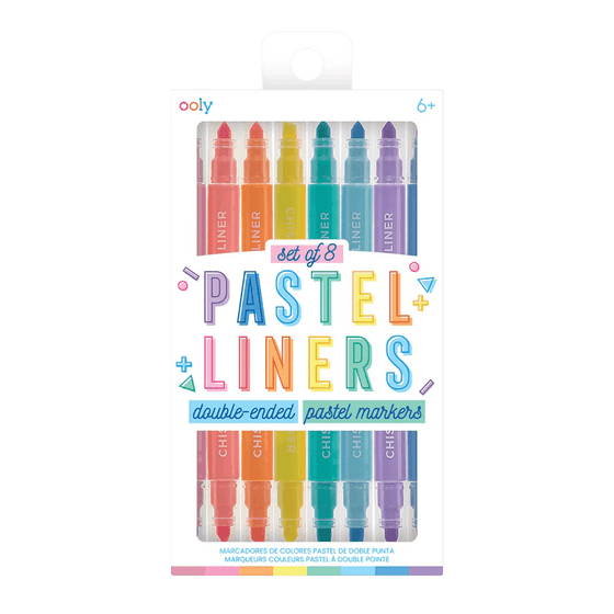 Pastel Liners Double Ended Highlighters - Set of 8 - My Little Thieves