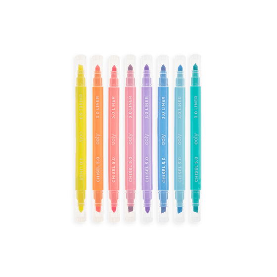 Pastel Liners Double Ended Highlighters - Set of 8 - My Little Thieves