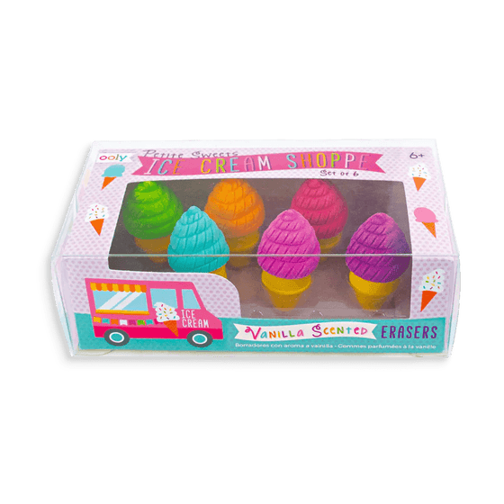 Petite Sweets Ice Cream Scented Erasers - Set of 6 - My Little Thieves