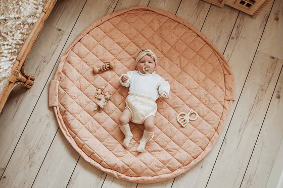 Organic Soft Baby Play Mat and Storage Bag  – Fleuri