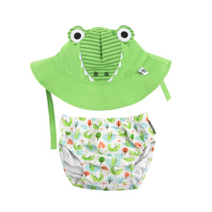 Reusable Baby Swim Diaper & Sun Hat Set - My Little Thieves