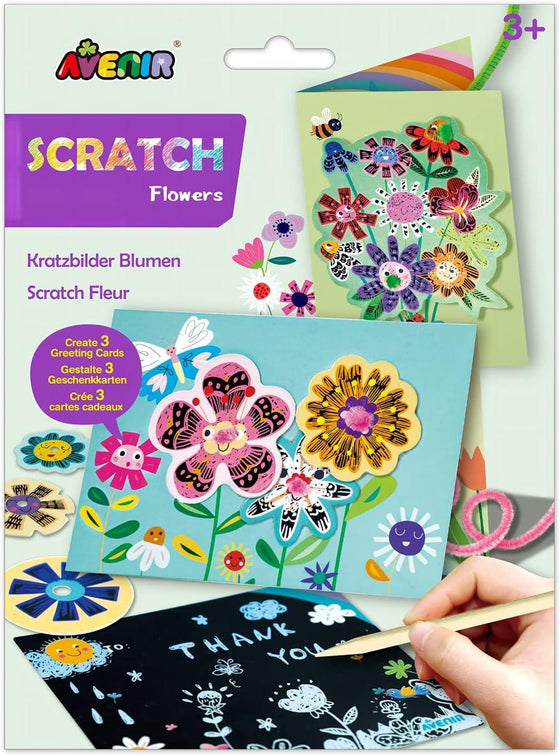 Scratch Greeting Cards - Flowers - My Little Thieves