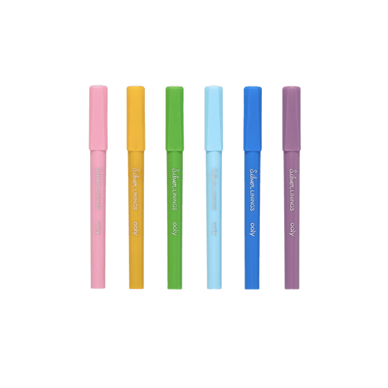 Silver Linings Outline Markers - Set of 6 - My Little Thieves