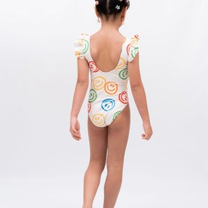 Smile Rainbow Girl One - Piece Swimsuit - My Little Thieves