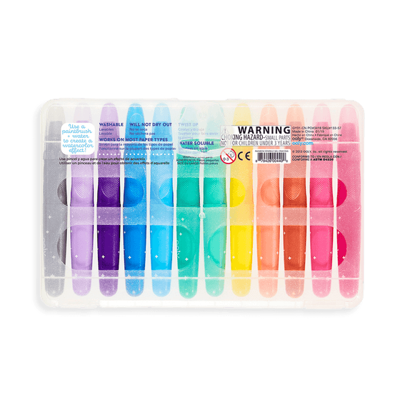 Sparkle Watercolor Gel Crayons - Set of 12 - My Little Thieves