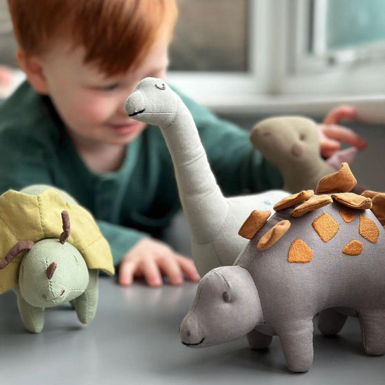 Steggy Linen Dinosaur Toy - My Little Thieves