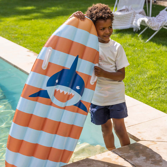 Shark Striperd Luxe inflatable Surfboard 120 cm with handles