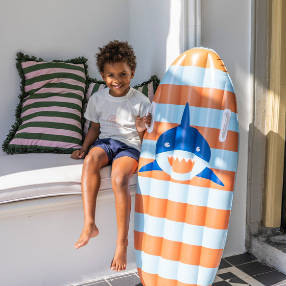 Shark Striperd Luxe inflatable Surfboard 120 cm with handles