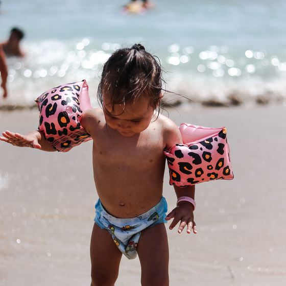 Rose Gold Leopard Inflatable Armbands -0-2 years