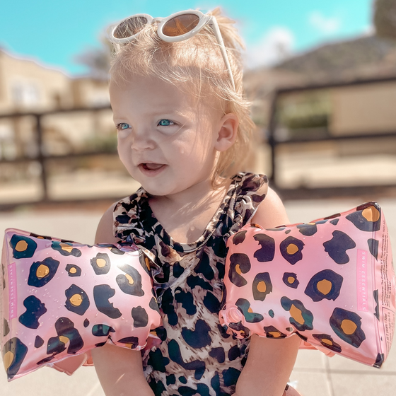 Rose Gold Leopard Inflatable Armbands -0-2 years