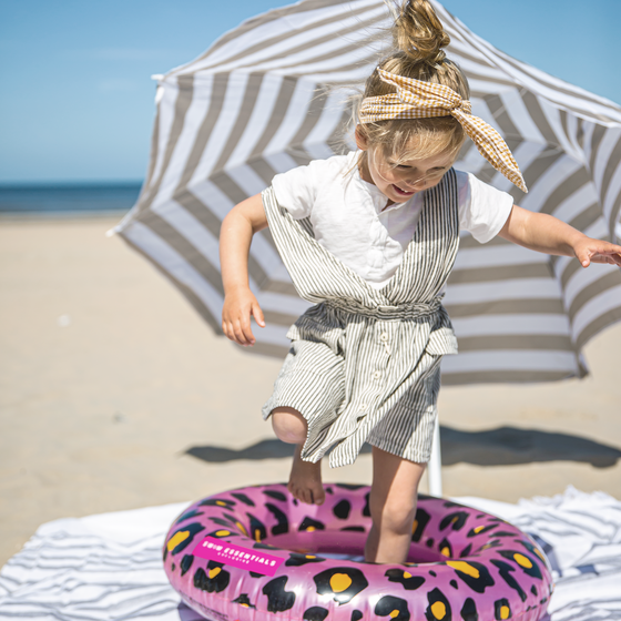 Rose Gold Leopard Printed Swim- ring   Pool Inflatable 90 cm