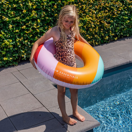 Rainbow Swim Ring 90 cm pool inflatable