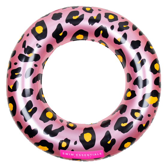 Rose Gold Leopard Printed Swim- ring   Pool Inflatable 90 cm