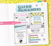 Take Note Glitter Highlighters, 4 Count - My Little Thieves