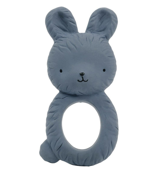 Teething Ring - Bunny Charcoal Blue - My Little Thieves