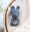 Teething Ring - Bunny Charcoal Blue - My Little Thieves