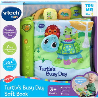 Turtle's Busy Day Soft Book, Green - My Little Thieves